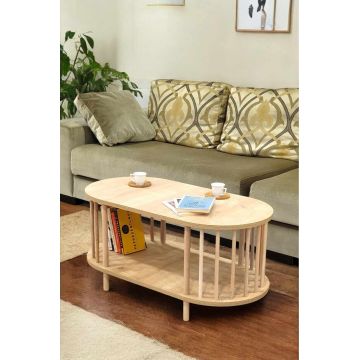 Masuta de cafea, Hanah Home, Peka-0111, 90x43x45 cm, PAL, Maro