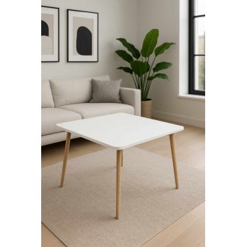 Masuta de cafea, Hanah Home, Peka-249, 60x47x60 cm, PAL, Alb