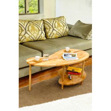 Masuta de cafea, Hanah Home, Tyc7725C83108E8E00, 100x43x48 cm, LEMN SOLID, Lemn