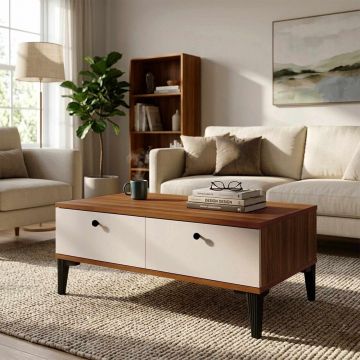 Masuta de cafea, Hanah Home, Vıs2-Cka, 90x38.6x60 cm, PAL, Maro