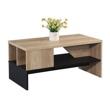 Masuta de cafea Naya, Natural-antracit, 93x46x43 cm - Antracit