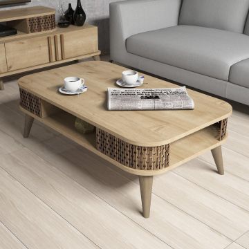 Masuta de cafea Septembrie, Stejar, 105x35x60 cm - Stejar