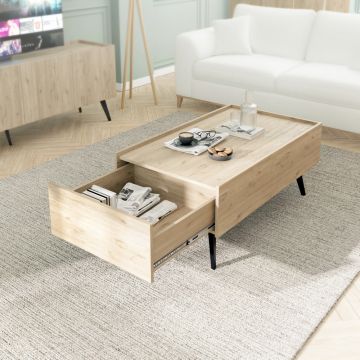 Masuta de cafea SHP-701-FF-1 Home Collection® Luna, Stejar, 103x45x60 cm - Stejar