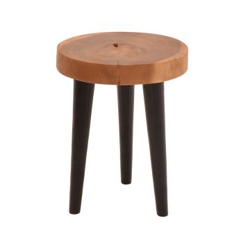 Masuta laterala Labous lemn de suar, Natural, D35x45 cm - Natur