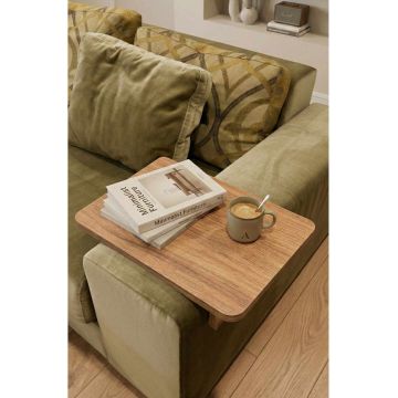Masuta pentru cotiera canapea, Hanah Home, Ck33C, 40x10x30 cm, PAL, Pin