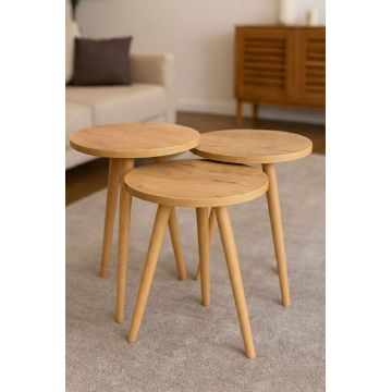 Masute (3 Pieces), Hanah Home, Ck152Ck, PAL, Pin