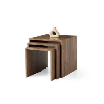 Masute (3 Pieces), Hanah Home, Flexibilitate, PAL, Maro