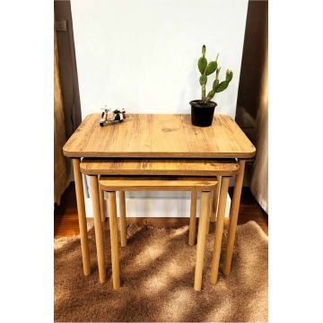 Masute (3 Pieces), Hanah Home, Peka0015-S, PAL, Pin