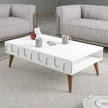 Mobilier Lyon 34, 105x60 cm - WhitenWalnut