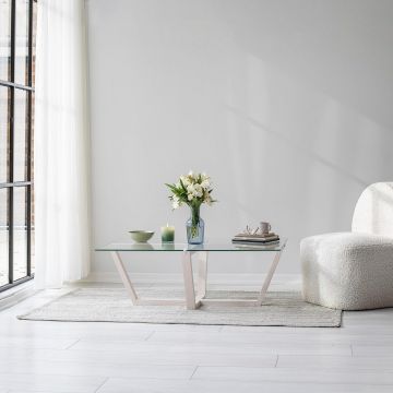 Măsuță de cafea Amalfi, Diverse culori, Diverse configurații, Diverse dimensiuni - Alb / Standard / 105x65x35 cm