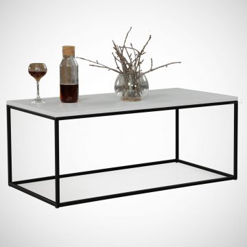 Măsuță de cafea Cosco, Diverse culori, 95x55x43 cm - Alb