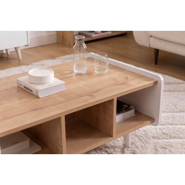 Măsuță de cafea Mindy, Sapphire - Alb - Albastru - Alb