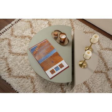 Măsuță de cafea Orion, Diverse culori, 90x60x30 cm - Ash green - Sandstone