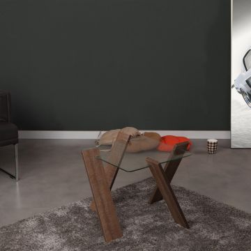 Măsuță de cafea Roman Mini, Diverse culori, 57x57x41 cm - Dark oak