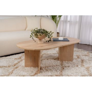 Măsuță de cafea Sable, Diverse culori, 119x60x40 cm - Stejar safir