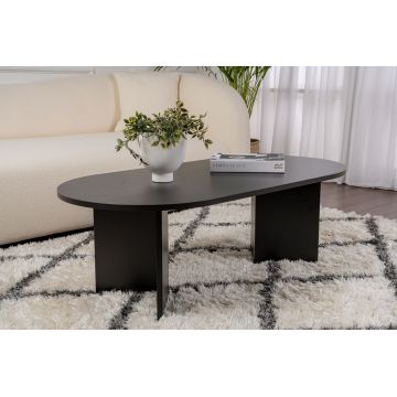 Măsuță de cafea Sable, Diverse culori, 119x60x40 cm - Wood black