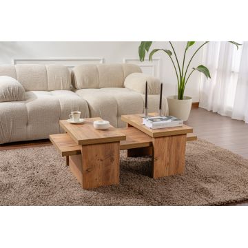 Măsuță de cafea Sanctuary, Diverse culori, 110x45x30 cm - Pin atlantic