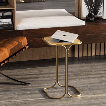 Măsuță de cafea SHB-001-C, Aur, 30x52x30 cm - Auriu