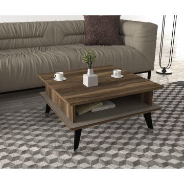 Masuta de cafea Carter, Nuc, 72x38x72 cm - Nuc