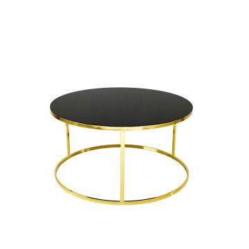 Masuta de cafea Dünya 9244, Aur, 80x43x80 cm - Auriu