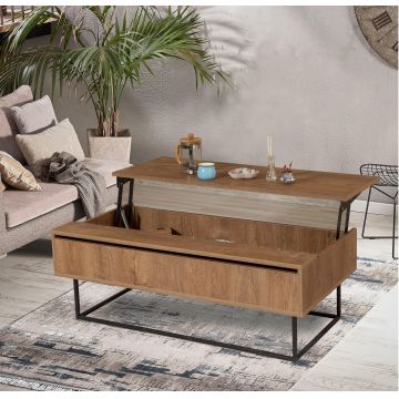 Masuta de Cafea Est, Nuc, 120x60x43 cm - Nuc