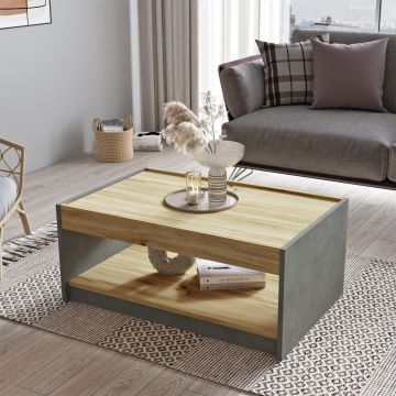Masuta de cafea Olympe, Stejar, 94x40x60 cm - Stejar
