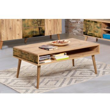 Masuta de cafea Viva - Coffee Table 7, Stejar, 45x60x110 cm - Stejar