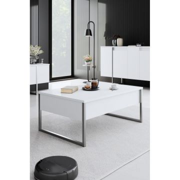Mobilier de Lux, Anthracite Silver - White Silver, 90x60 cm - WhitenSilver