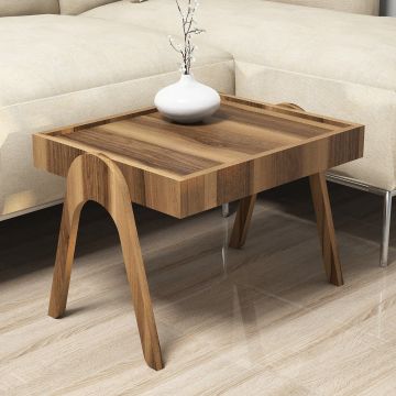 Set 3 măsuțe de cafea Roma, Diverse culori, 54x40x64 cm - Nuc