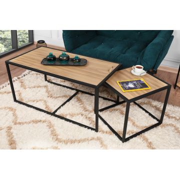 Set masuta de cafea Atlantis, Stejar, 104x50x50 cm , 2 piese - Stejar