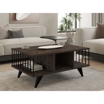 Măsuță de cafea Bert - Antrachite, Antracit, 90x60x40 cm - Antracit