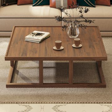 Măsuță de cafea Nitra, Pin, 105x105x35 cm - Natural