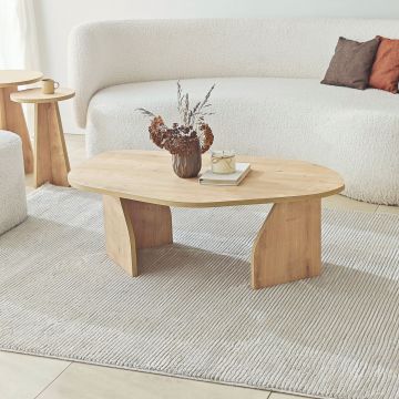 Măsuță de cafea Nova, Diverse culori, 100x60x35 cm - Stejar safir