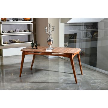 Masa, Vow Chair, Touch 998VOW1706, 160 x 75 x 80 cm, lemn de carpen, maro ieftina