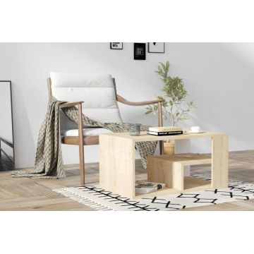Masuta de cafea, Asse Home, Eros, 80x50x40 cm, Stejar