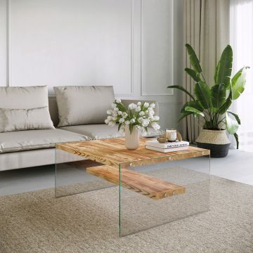 Masuta de cafea, Neostill, Niagara S101, 75x40x75 cm, Stejar ieftina
