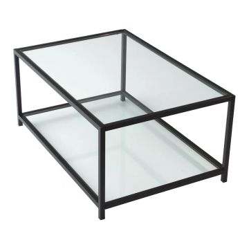 Măsuță de cafea neagră 60x90 cm Astro – Neostill